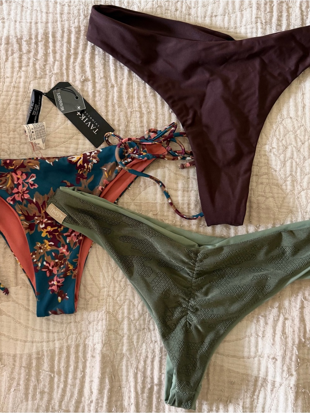 Imsy, NWT Tavik Women's Bikini Bottom 3 pack LOT